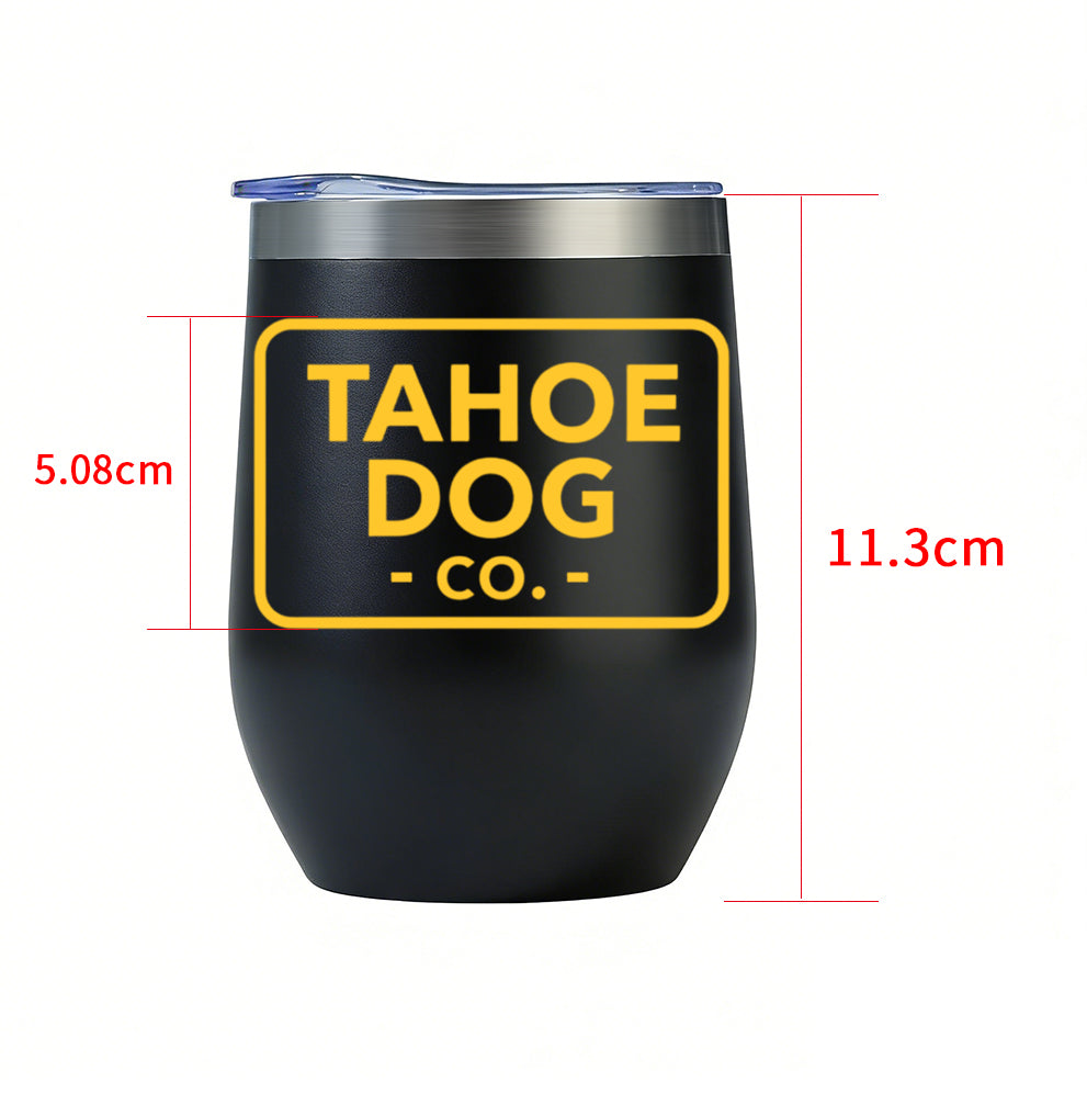 Insulated Wine Tumbler with Tahoe Dog Co. logo