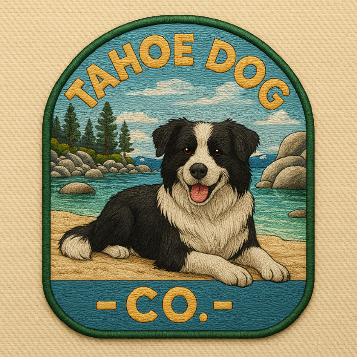 Border Collie Hat at Sand Harbor Beach – Tahoe Dog Co.