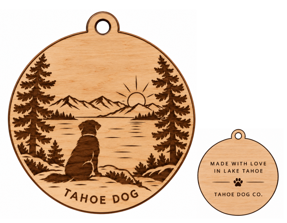 Tahoe Dog Wooden Ornament