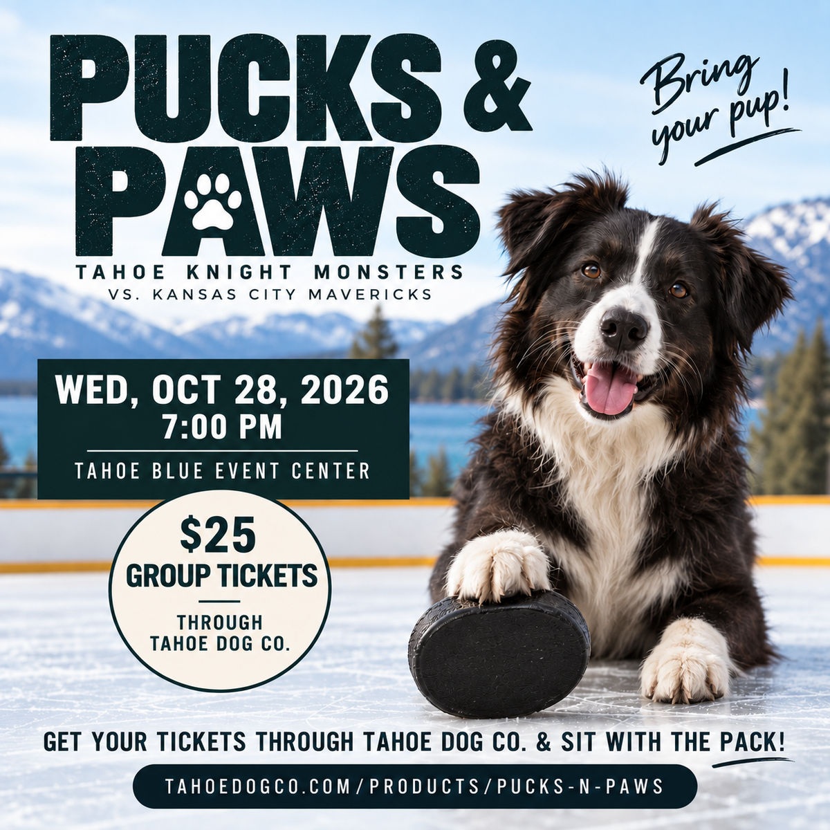 Pucks N' Paws Ticket – Oct. 28