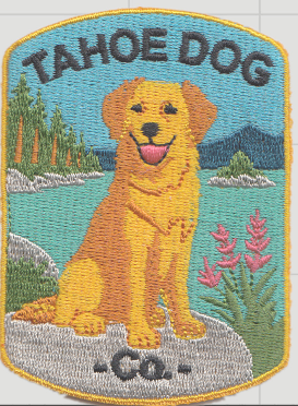 Tahoe Dog "Dottie" Hat - Golden Retriever at Emerald Bay