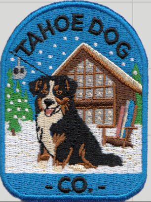 Baseball Hat featuring "Otto the Tahoe Dog" (2.0) - Bernese Mountain Dog in Olympic Valley