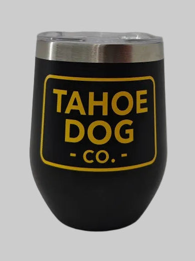 Insulated Wine Tumbler with Tahoe Dog Co. logo