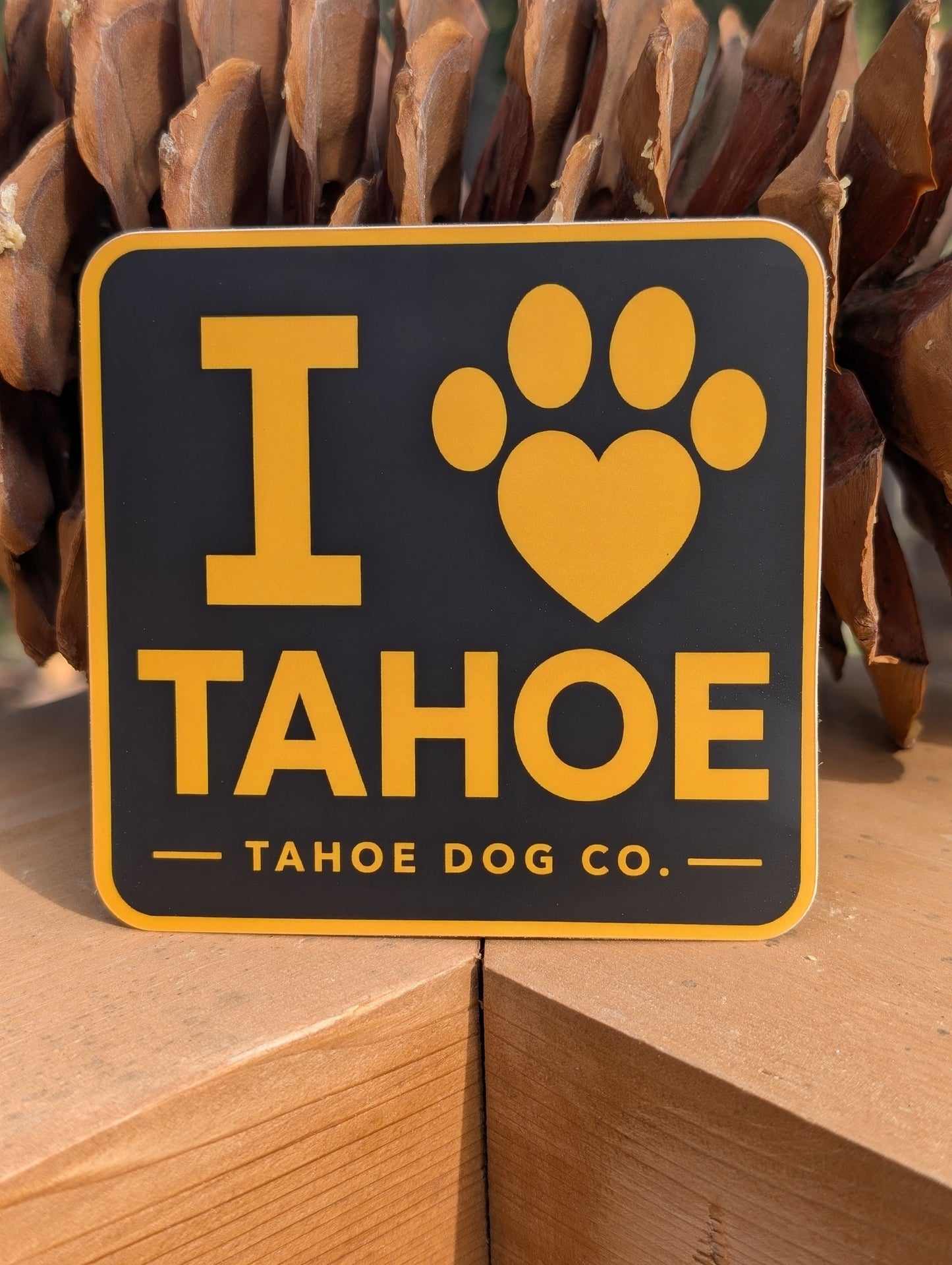 I ♥ Tahoe Paw Sticker
